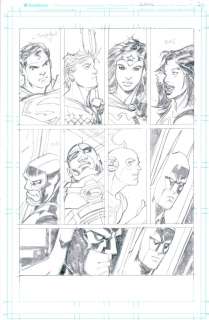 Rick Leonardi | JLA: Dark Reflections (General Mills) Page 24 (Pencil) | Rick Leonardi