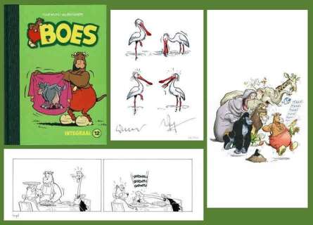 Wil Raymakers, Thijs Wilms | Boes - Luxe editie Boes Integraal deel 12 - Genummerd 35/80 - Met originele strook + ex-libris - Cartonné - EO (2021) | Catawiki