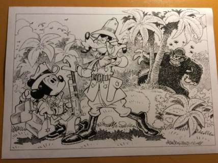 Alessandro Gottardo | Mickey Mouse - â€œGentiluomini avventurosiâ€ - Page volante - Exemplaire unique - (2020/2020) | Catawiki