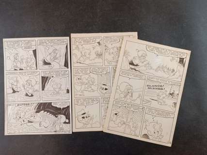 Alberico Motta - Roberto Sangalli | Soldatino - Soldatino e Nonna Abelarda - Page volante - Exemplaire unique | Catawiki