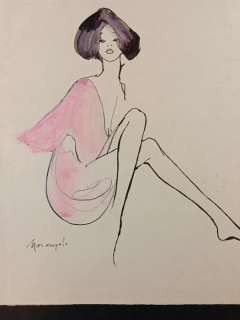 Franz Marangolo | Marangolo - Pink Lady - Page volante - Exemplaire unique | Catawiki