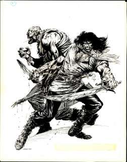Bart Sears | Sears - CONAN PORTFOLIO, SQP, Plate #7, Original Art (1983) Signed | Russ Cochran