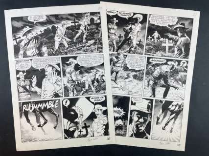 Fabio Civitelli | Tex - La Cavalcata del Morto - Page volante - Exemplaire unique - (2012) | Catawiki