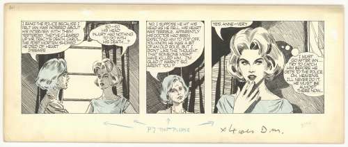 David Wright | Wright - CAROL DAY, "Ebb Tide" #861 Daily Strip (1959) NO RESERVE! | Russ Cochran