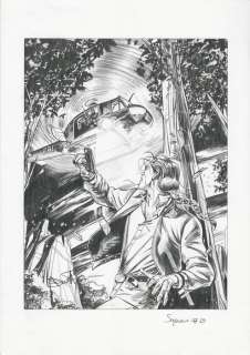 Davide Furnã² | Saguaro # 19 - Davide FurnÃ² - cover originale "FBI Academy" - Page volante - Exemplaire unique - (2013) | Catawiki