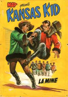 Western | Kansas Kid, illustration Ã  la gouache sur carton … | Millon