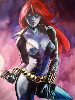 Giuseppe Candita | G. Candita Marvel - original artwork tribute to" Black Widow " - Page volante - Exemplaire unique (2022) | Catawiki