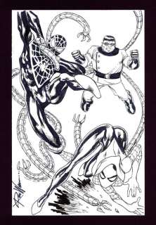Miles Morales & Spider-Gwen vs. Doctor Octopus Sketch by Ron Williams | mycomicshop.com
