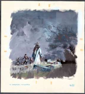 Follet, René - Le Cardinal Lavigerie | Follet, René - Le Cardinal Lavigerie - Illustration originale (p.17) - A 100 km de Tabora, tous les porteurs désertent. - (1962) | Catawiki