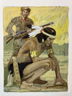 Alarico Gattia | Alarico Gattia - L’ Ultimo dei Mohicani - Page volante - Exemplaire unique | Catawiki