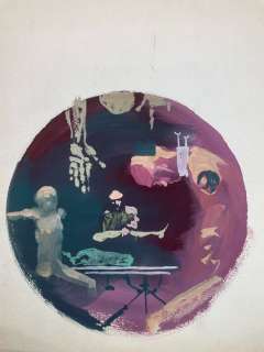 Karel Thole | Karel Thole - Le scogliere dello spazio - Preliminare per Urania - Page volante - Exemplaire unique - (1964) | Catawiki