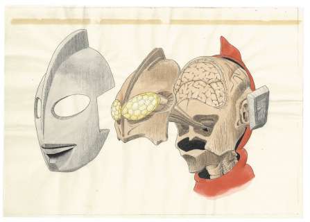 Ultraman hand-drawn color Hanken Genga (Line-art is printed) | Mandarake (Big Web)