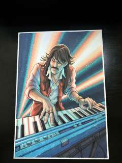 De J.Giner | Dibujo Original de J. Giner, «Rock Hard 1977». Personaje | Yojimbo Cómics