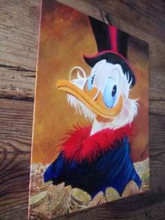 Bas Heymans | Bas Heymans - Schilderij - Olieverf op Canvas - ’Dagobert Duck in geld " | Catawiki