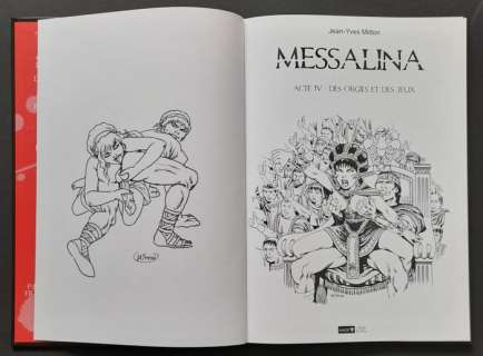 Formaat: 21,5 X 30.5 Cm. | Messalina - Acte IV: Des Orgies et des Jeux - avec dédicace par Jean-Yves Mitton - Cartonné - EO - (2013) | Catawiki