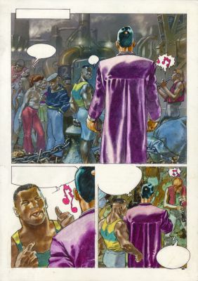 Tanino Liberatore | Planche originale 6 de Ranxerox 3. Amen ! | Galerie Barbier