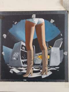 Thole, Goulart | Urania n. 845 - Thole, Goulart - Originale di Copertina "Motore Rotto Blues - Le Antologie" - Page volante - (1980) | Catawiki