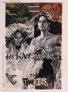 Original Art from Queen of the Damned #9 (1993) Mekare & Maharet Pin-Up by OJ Cariello | mycomicshop.com