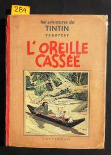 Hergé | Â«L’Oreille CasséeÂ». Casterman 1937. Album en noir et blanc, 4e plat | Tessier Sarrou