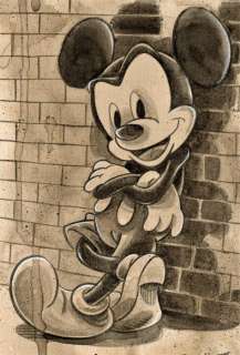 Guti, Coffee Artist | Mickey Mouse - Original Coffee Painting - Guti Signed - Original Coffee Art | Catawiki