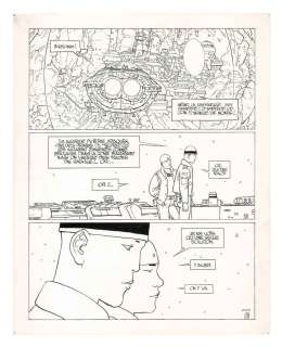 Moebius - LE MONDE D‘EDENA, SUR L‘ETOILE (T.1), LES HUMANOÏDES ASSOCIÉS 1983 Planche originale, prépubliée dans Le journal de Spirou 2436, du 20 décembre 1984