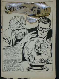 1395: Worlds Finest  #73 Splash Page. Curt Swan. | Weiss Auctions