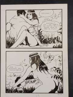 Milo Manara | Milo Manara - Jolanda de Almaviva: La Regina dei Serpenti - Page volante - Exemplaire unique - (1971) | Catawiki