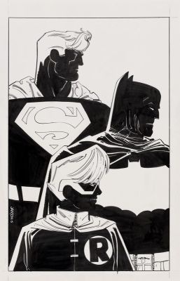 Klaus Janson | Dark Knight III Master Race #1 - Variant Cover Borderland, DC Comics Penciler: Klaus Janson - Inker: Klaus Janson, 2015 | Philippe Labaune Gallery