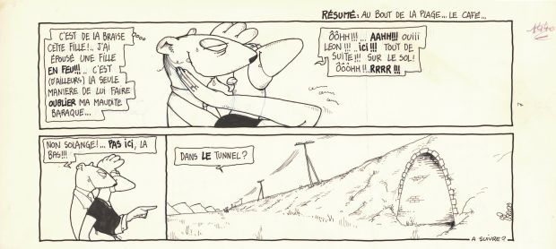 Régis Franc | 1989 - Le café de la plage | Huberty Breyne Gallery