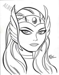 Bruce Timm - head shots page she-ra