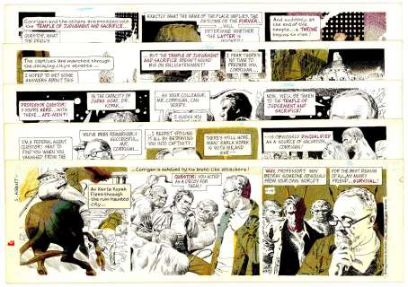 Morrow - SECRET AGENT CORRIGAN, 5 Dailies (4/4 thru 4/8/1977) | Russ Cochran