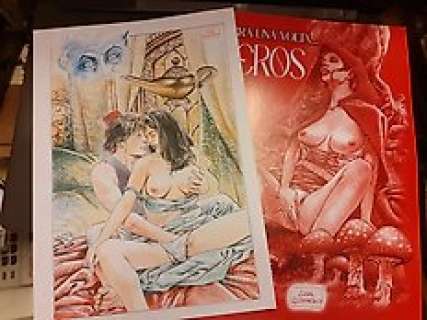 Luca Raimondo | Luca Raimondo - Illustrazione originale + Portfolio C’era una volta l’ Eros tiratura limitata 10/ 200 - EO - (2022) | Catawiki