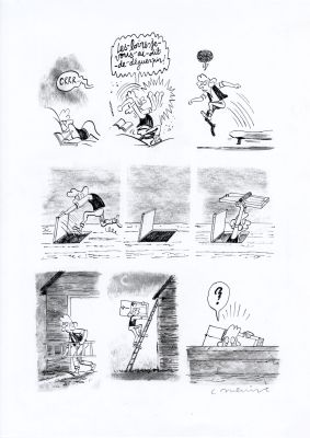 Catherine Meurisse | LE CLAN DE WALDEN – PLANCHE ORIGINALE 57 | Galerie Barbier