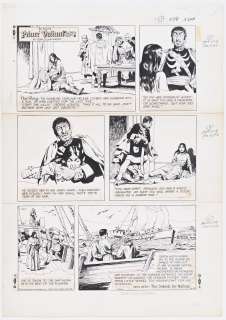 John Cullen Murphy ’’Prince Valiant’’ Sunday Comic Strip Original Artwork -- #2054 Dated 20 June 1976 | Nate Sanders
