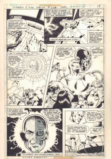 Bob Wiacek, James Sherman - Superboy & the legion of super-heroes #232 p. 14 - fatal five - 1977 signed