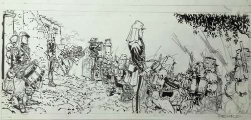 Meynet, Félix | Meynet, Félix - Strip original crayonné - Sauvage | Catawiki