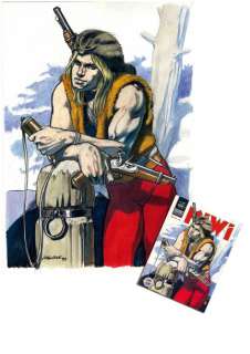 Liberatore | Kiwi Superbe couverture originale à l’encre de chine, aquarelle | Cornette de St Cyr