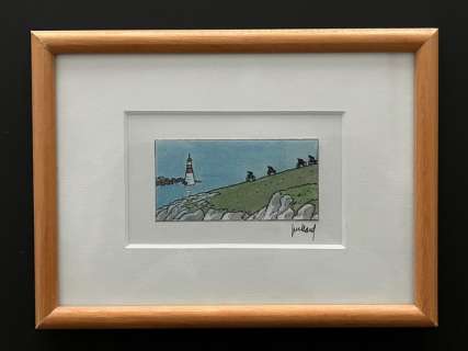 Juillard, André | Juillard, André - Dessin original couleur - Le Monde - Les Cyclistes | Catawiki