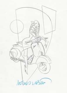 Antonio Lapone | Antonio Lapone bozzetto originale/studio di copertina per "Greenwich Village" - (2016) | Catawiki