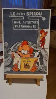 Di Matteo, Leonardo | Di Matteo, Leonardo - Dessin original couleur - Hommage Ã  Tome et Janry - (2019) | Catawiki