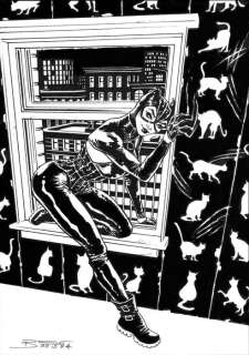 Elisabetta Barletta | Elisabetta Barletta - original artwork "Catwoman" (2022) | Catawiki