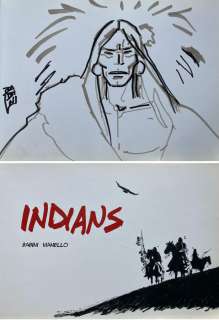 Stefano Babini e Lele Vianello - Stefano Babini e Lele Vianello - con disegno originale firmato "Indians" - (2015)
