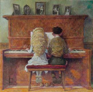 Miguelanxo Prado - Illustration originale, Leçon de piano, 2012 - Ardalén
