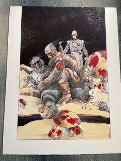 Pascal somon - Somon, Pascal - Dessin original d‘après la deuxième couverture pour Exterminateur 17 dessinée par Bilal en 1981