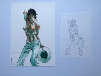 Hermann | Comanche - Originele schets - Page volante - (2019) | Catawiki