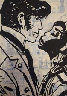 Boriani, Andrea | Boriani, Andrea - Original drawing - "Dedicated to Corto Maltese", su tavole originali del fumetto del 1961 | Catawiki