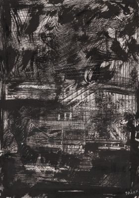 Frédéric Pajak | Sans titre, 21 - Encre de Chine, plume et pinceau sur papier | Huberty Breyne Gallery