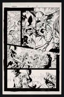 Original Art from Guardians of the Galaxy #4 (2008) Page 15 Pencils by Paul Pelletier, Inks by Rick Magyar | mycomicshop.com