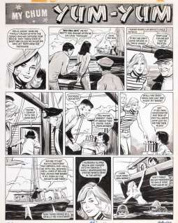 Lévis (Jean Sidobre) | My ChumÂ Yum Yum, planche n°20 Ã  l’encre de … | Millon