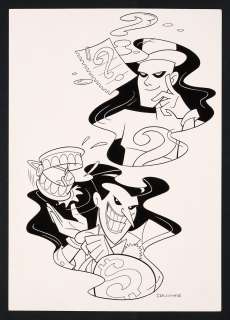 Mike DeCarlo, Erik Doescher - Batman The Animated Series Licensing Art (1997) Pencils by Erik Doescher, Inks by Mike DeCarlo